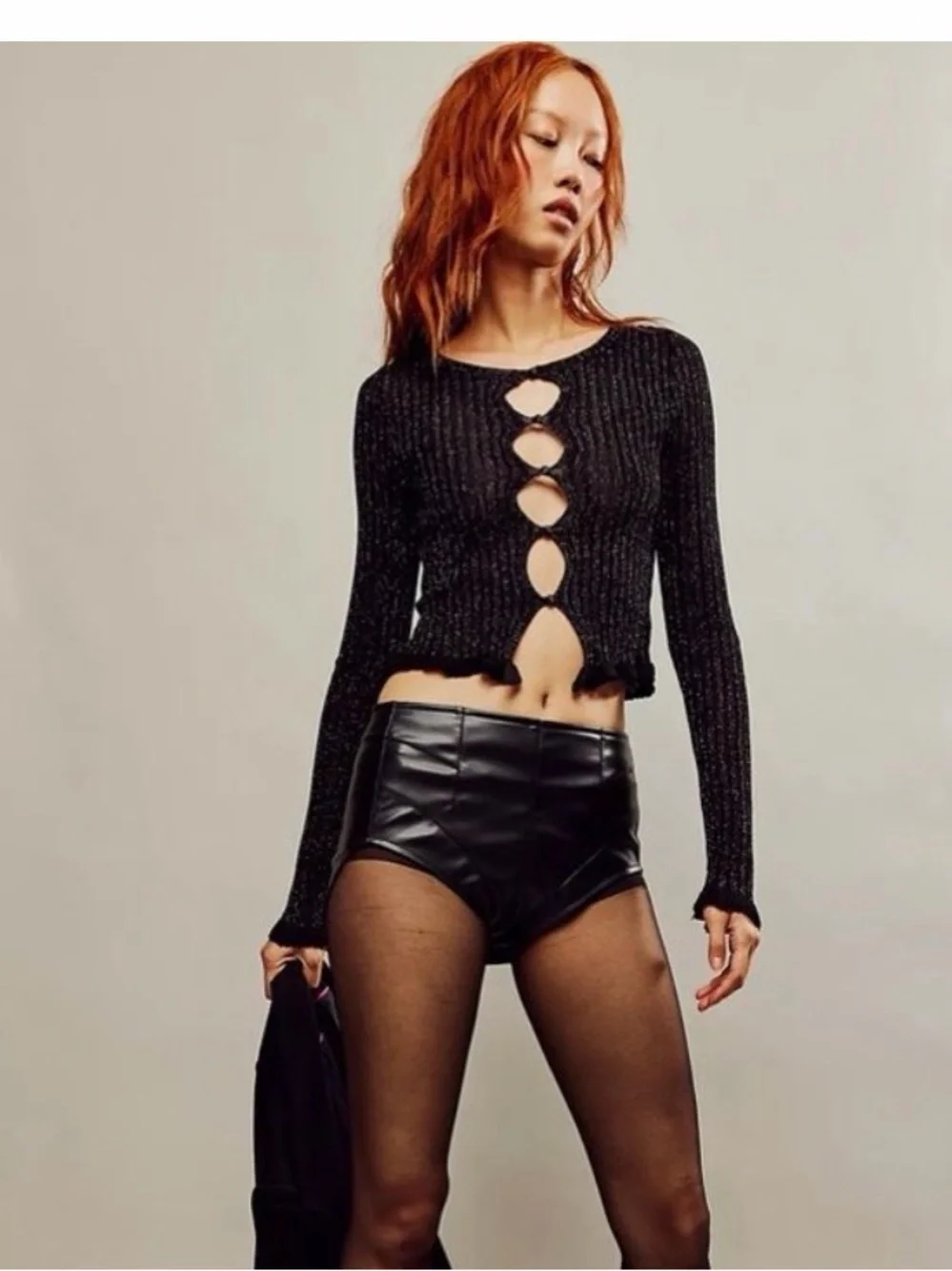 Free People Erica Lurex Cardi NWOT,  XS